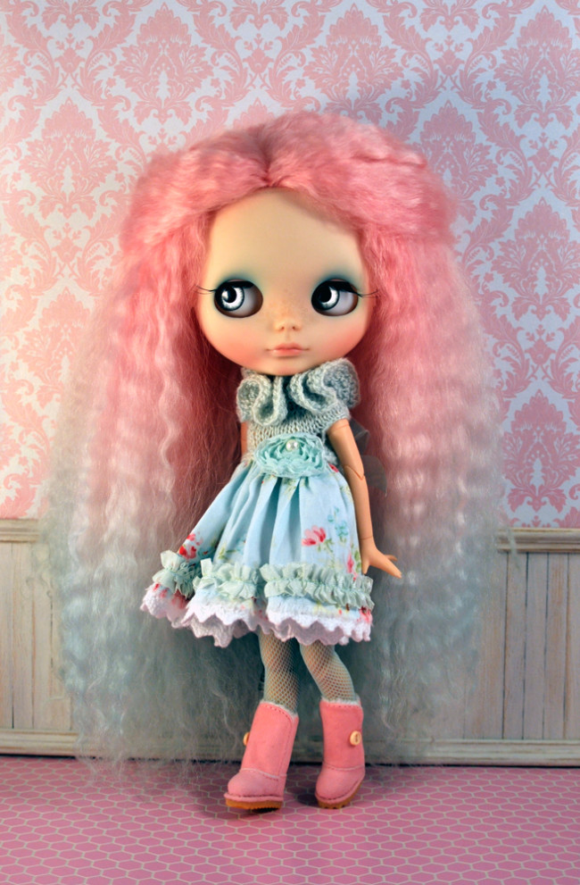 Custom Blythe Pink Hair